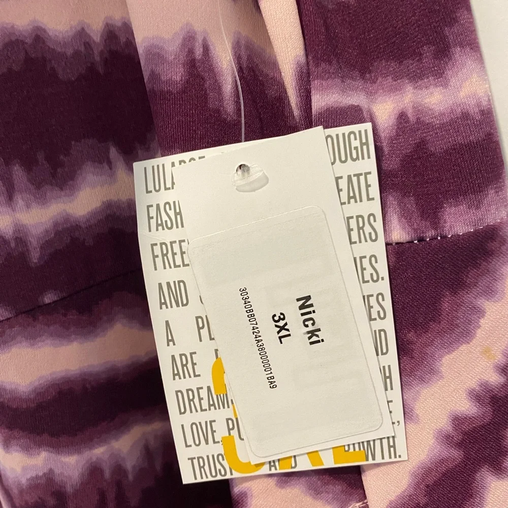 Lularoe 3x Tie-dye NWT Nicki Dress - Picture 4 of 4